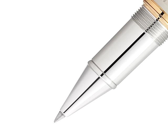 Montblanc Writers Edition                    2024: Jane Austen Limited Edition Rollerball – Schreibgeräte Rollerball in beige und aus Edelharz, Metall, platiniert und vergoldet. – Ansicht 2