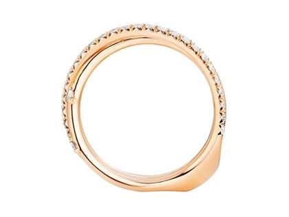 Capolavoro Magnifico Außenring "Jaquet" Roségold doppelt – Ringe Ring mit Besatz in roségold und aus 750 Rotgold. – Ansicht 2