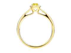 Capolavoro Amore Mio Ring Gelbgold mit Saphir gelb – Ringe Ring mit Besatz aus 750 Gelbgold. – Ansicht 2