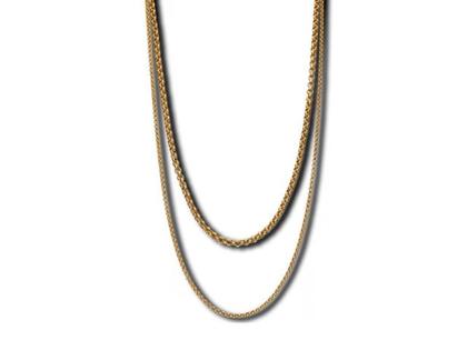 M&M Soft Line Collier Edelstahl 100cm – Halsschmuck Collier aus Edelstahl, IP beschichtet und und .