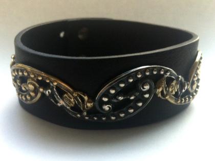 Platadepalo BRA-12-M Armband Leder – Armschmuck Armband aus 925 Silber, Leder und und .
