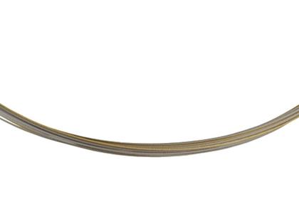 Ernstes Design DS.20.bi Halsreif – Halsschmuck Halsreif aus Edelstahl und und vergoldet.