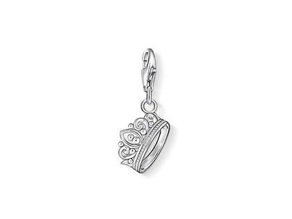 Thomas Sabo Charm-Anhänger Krone 1011 – Anhänger Anhänger ohne Besatz in silber und aus 925 Silber.