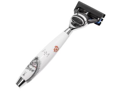 Meissen Rasierer Ming-Drache Gillette Fusion Mühle Edition mit Monogramm – Porzellanwaren Sonstige Accessoires in weiß und aus Porzellan. – Ansicht 2