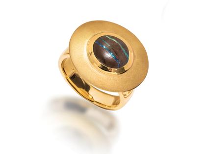 Cédé Art of Jewellery Ring Gelbgold Boulderopal – Ringe Ring mit Besatz aus 750 Gelbgold.