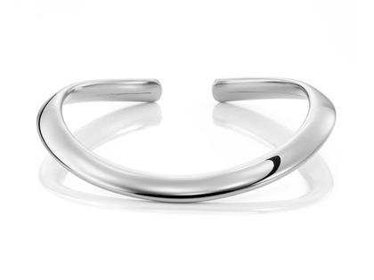 IsabelleFa Flix.Flex Halsreif oval Weißgold 11mm – Halsschmuck Halsreif aus 750 Weißgold.