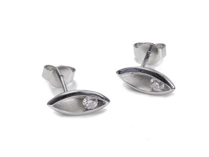 Meilenstein Set  7 Ohrstecker Platin mit Brillanten – Ohrschmuck Ohrstecker aus 950 Platin.