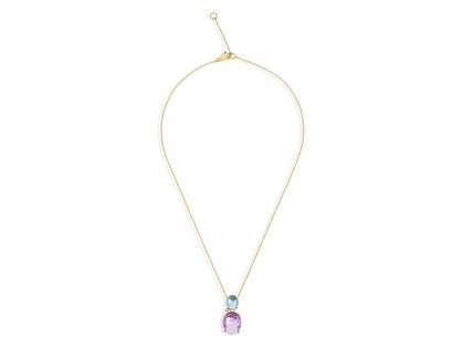 Nanis Ipanema Collier Gelbgold Amethyst Topas – Halsschmuck Collier aus 750 Gelbgold. – Ansicht 2