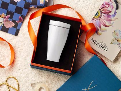 Meissen Coffee to Go Becher "Weiß" aus Meissner Porzellan – Porzellanwaren Tafelporzellan in weiß und aus Kunststoff und Porzellan. – Ansicht 2