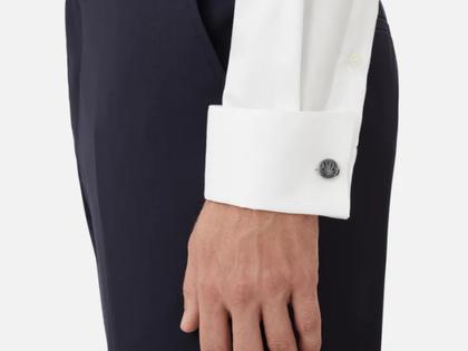 Montblanc The Origin Collection Manschettenknöpfe Edelstahl blau – Weitere Accessoires Manschettenknöpfe in silber und aus Edelstahl. – Ansicht 4