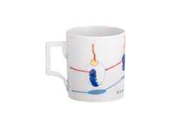 Meissen MUG Henkelbecher Juwelier Roller Art Edition "Steffen Volmer, Komplex" – Porzellanwaren Tafelporzellan in weiß und aus Porzellan und vergoldet. – Ansicht 3