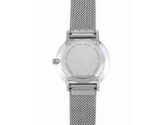Junghans FORM Damen Quarz Edelstahl 34mm weißes Zifferblatt Metallband – Damenuhren Uhr mit Datum aus Edelstahl. Das Gehäuse ist rund und silber. Das Edelstahlarmband ist silber. Das Zifferblatt ist ein Index in weiß. – Ansicht 3