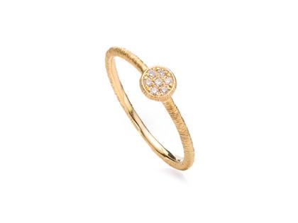 Brigitte Adolph Jewellery Design O-Sole-Mio Ring Gelbgold mit Brillanten – Ringe Ring mit Besatz in gelbgold und aus 750 Gelbgold.