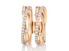 Capolavoro Magnifico Außenring "Jaquet" Roségold doppelt – Ringe Ring mit Besatz in roségold und aus 750 Rotgold.
