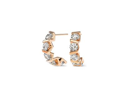 Niessing Vivida Creolen Classic Red 4,0mm mit Brillanten 2,30ct – Ohrschmuck Ohrstecker aus 750 Rotgold.