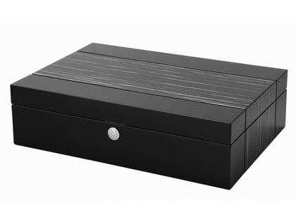 Paul Design Gentlemen 10 Uhrenkassette Black Shadow – Uhrenetui Uhrenetui für mehrere Uhren aus Holz.