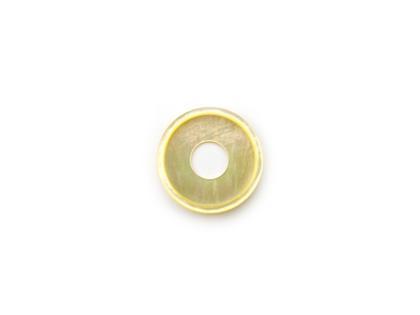 Ehinger Schwarz Charlotte Scheibe gelbes Perlmutt 20mm flach – Weiterer Schmuck Sonstiger Schmuck