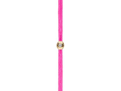 Schaffrath Colortaire Armband Gelbgold mit Brillant 0,015 Hot Pink – Armschmuck Armband in rosa und aus 750 Gelbgold.