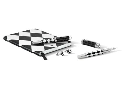 Montblanc Great Characters Homage to Queen Limited Edition 1975  Füllfederhalter Harlekin – Schreibgeräte Füllfederhalter aus 750 Gelbgold, Edellack und und . – Ansicht 6