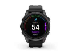 Garmin epix Pro Sapphire Titan carbongrau beschichtet 42 mm Kautschukband schwarz – Herrenuhren Uhr Multifunktion aus DLC beschichtet, Kautschuk und Titan. Das Gehäuse ist rund und schwarz. Das Kautschuk / Kunststoff / Silikon Armband ist schwarz. Das Zifferblatt ist digital und schwarz.