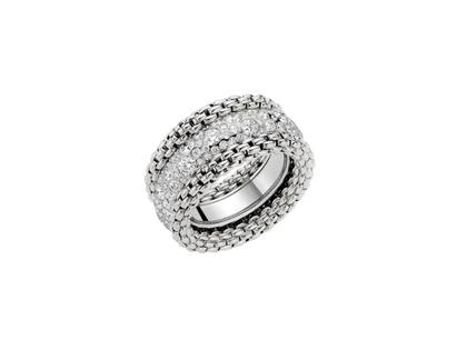 Fope Bubble Rings Ring Weißgold poliert mit Brillanten 2,98ct – Ringe Ring aus 750 Weißgold.