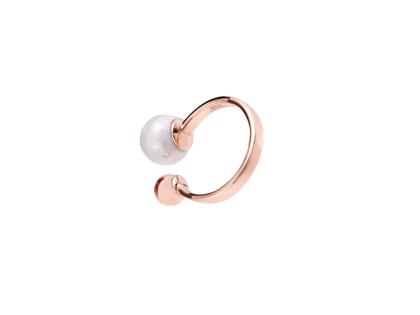 Meissen Pearl Collection  Circle Ring Roségold mit weißer Perle aus Meissener Porzellan® – Ringe Ring aus 750 Rotgold, Porzellan und und . – Ansicht 2