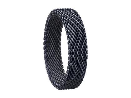 Bering Arctic Symphony Innenring breit Milanaise Edelstahl IP Blau – Ringe Ring aus Edelstahl, IP beschichtet und und .