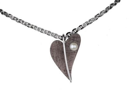 Ernstes Design Set 12 Edelstahl Altbronze beschichtet Herzanhänger Größe 3 groß Perle – Anhänger Anhänger ohne Besatz aus Edelstahl.