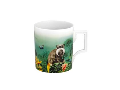 Meissen MUG Collection Henkelbecher Amazonas - Kaiserschnurrbarttamarin – Porzellanwaren Tafelporzellan in weiß und aus Porzellan.