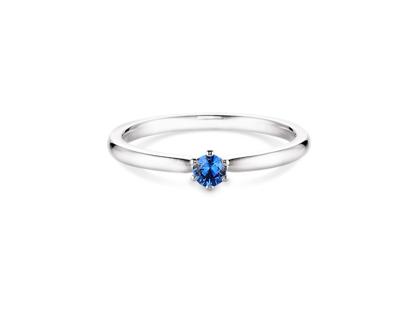 N1 Diamonds Ring Weißgold mit Saphir 0,250ct – Ringe Ring mit Besatz aus 585 Weißgold.