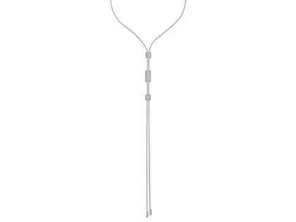 Fope Aria  Y-Collier Weißgold 90cm längenverstellbar 3 Schmuckelemente mit Brillanten 1,98ct – Halsschmuck Collier aus 750 Weißgold.