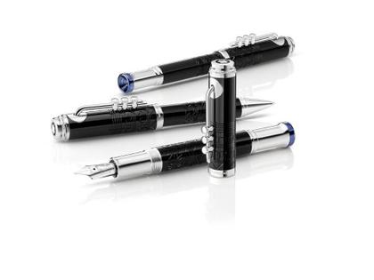 Montblanc Limited Edition Miles Davis Füllhalter 1926 – Schreibgeräte Füllfederhalter platiniert. – Ansicht 3
