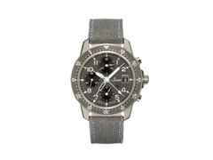 Sinn Spezialuhren 103 Ti Diapal Automatik Edelstahl 41mm graues Zifferblatt graues Textilband – Herrenuhren Chronograph aus Titan. Das Gehäuse ist rund und silber. Das Textilarmband ist grau. Das Zifferblatt ist arabisch und grau.