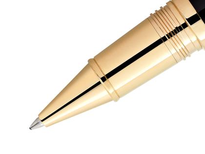 Montblanc Writers Edition                   2023: Robert Louis Stevenson Limited Edition 1883 Rollerball – Schreibgeräte Rollerball in gelbgold und aus Metall und vergoldet. – Ansicht 3