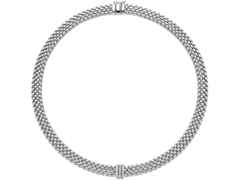 Fope Panorama Collier Weißgold mit Brillanten – Halsschmuck Collier aus 750 Weißgold. – Ansicht 2