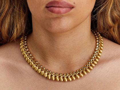 Nanis Trasformista Collier Gelbgold Tropfenelemente – Halsschmuck Collier aus 750 Gelbgold. – Ansicht 4
