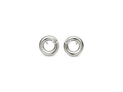 Ohrschmuck Ohrstecker aus 750 Weißgold.