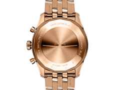 Breitling Classic Avi Chronograph 42 P-51 Mustang Automatik Rotgold graues Zifferblatt Rotgoldband – Herrenuhren Chronograph aus 750 Rotgold. Das Gehäuse ist rund und roségold. Das Goldarmband ist roségold. Das Zifferblatt ist arabisch Index und grau. – Ansicht 2