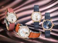Glashütte Original Lady Serenade Luna Automatik Edelstahl 32,5mm weißes Zifferblatt oranges Lederband – Damenuhren Uhr ohne Datum aus 750 Rotgold, Edelstahl und Leder. Das Gehäuse ist rund und silber. Das Lederarmband Kroko / Alligator ist orange. Das Zifferblatt ist ein Index in weiß. – Ansicht 8