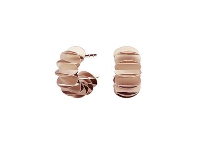 Niessing Phoenix Creolen Rosewood 15mm – Ohrschmuck Creolen in beige und aus 750 Weißgold.