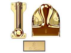 El Casco Geschenkset Locher und Tischhefter vergoldet – Büroaccessoires Büroset in gelbgold und vergoldet. – Ansicht 2