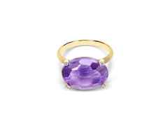 Nanis Ipanema Ring Gelbgold Amethyst – Ringe Ring mit Besatz aus 750 Gelbgold.