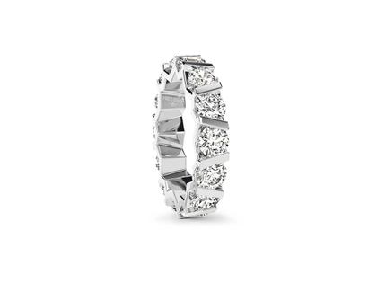 Niessing Vivida Spannring Platin 4,5mm mit Brillanten 4,20ct – Ringe Ring mit Besatz aus 950 Platin.