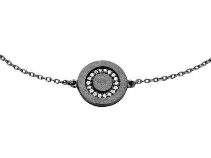 Spirit Icons Armband Iris Silber schwarz – Armschmuck Armband aus 925 Silber.