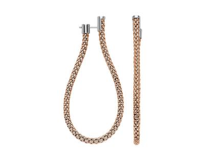 Fope Essentials Ohrhänger Roségold groß – Ohrschmuck Ohrhänger aus 750 Rotgold, 750 Weißgold und und .