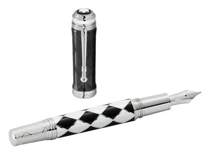 Montblanc Great Characters Homage to Queen Limited Edition 1975  Füllfederhalter Harlekin – Schreibgeräte Füllfederhalter aus 750 Gelbgold, Edellack und und . – Ansicht 5