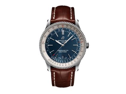 Breitling Navitimer 1 Automatic 41 blau braunes Lederband kaufen