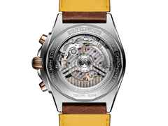 Breitling Chronomat B01 42 Triumph Edition Automatik Titan graues Zifferblatt braunes Lederband – Herrenuhren Chronograph aus 750 Rotgold und Titan. Das Gehäuse ist rund und silber-roségold. Das Lederarmband ist braun. Das Zifferblatt ist ein Index in anthrazit. – Ansicht 2