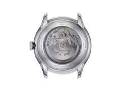 Tissot Chemin des Tourelles Powermatic 80 Automatik Edelstahl 42mm grünes Zifferblatt Metallband – Herrenuhren Uhr mit Datum aus Edelstahl. Das Gehäuse ist rund und silber. Das Edelstahlarmband ist silber. Das Zifferblatt ist ein Index in grün. – Ansicht 3