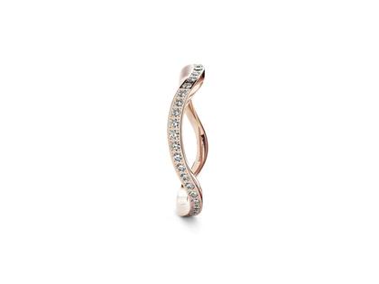 Niessing Setario Wave Brillant Ring Rosewood mit Brillanten – Ringe Ring mit Besatz aus 750 Weißgold.